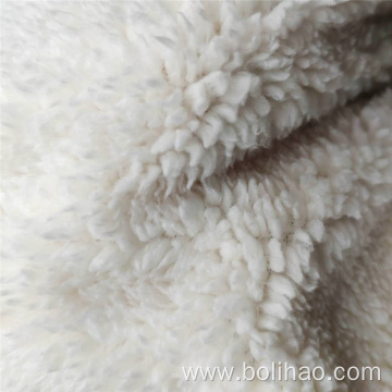 100% Polyester Cotton Sherpa Fleece Fabric